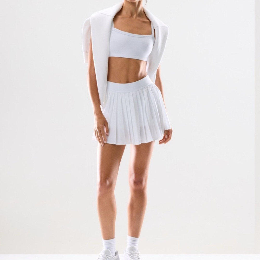 TNA pleated mini tennis skirt